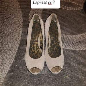 SOLD Suede Express wedges